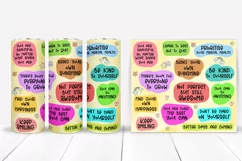 Daily Affirmation Tumbler Sublimation I Self Love 20 Oz Tumbler PNG I Mental Health Tumbler Sublimation