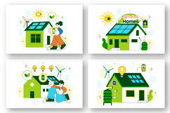 10 Self Sustainable Homes Illustration Product Image 3
