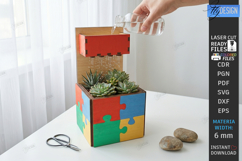 Self Watering Cloud Planter Laser Cut| Garden Decor | Puzzle Product Image 1