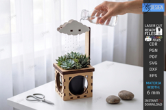 Self Watering Cloud Planter Laser Cut Bundle | Garden Decor Product Image 5