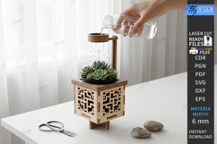 Self Watering Cloud Planter Laser Cut| Garden | Pattern |CNC Product Image 1