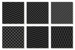 B&amp;W seamless geometric patterns/card Product Image 1