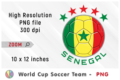 Senegal National Team Soccer Ball. World Cup 2026 Product Image 1