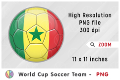 Senegal National Team Soccer Ball. World Cup 2026 Product Image 1