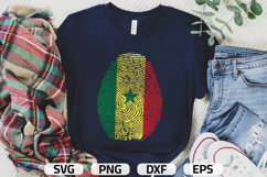 Senegal SVG | Senegal Flag Fingerprint | SVG PNG DXF EPS Product Image 1