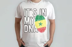It's in my DNA Senegal Flag Fingerprint PNG Sublimation Product Image 2