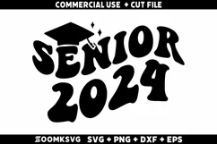 Senior 2024 SVG | Graduation SVG | 2024 Graduate SVG Product Image 1