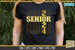 Stacked Senior 2024 is a professional design that is ready to be cut with all major cutting machines. Sublimation, iron-on transfer and printing file formats also included.