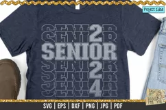 Stacked Senior 2024 is a professional design that is ready to be cut with all major cutting machines. Sublimation, iron-on transfer and printing file formats also included.