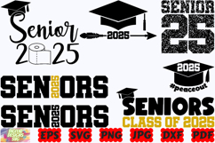 Seniors 2025 SVG | Graduation SVG | 2025 Graduation SVG |PNG Product Image 1
