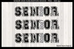 Senior 2026 2027 2028 Sublimation PNG Design Graduation Product Image 1