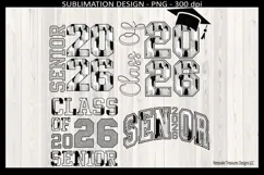 Senior 2026 Sublimation PNG Design|Class of 2026|Graduation Product Image 1
