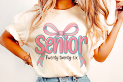 Coquette Senior 2026 PNG, Class of 2026 PNG, Senior Mom PNG Product Image 2