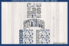 Senior 2026 Sublimation PNG Design|Class of 2026|Graduation Product Image 1