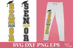 Senior 2026 Vertical SVG Cut File | 2026 Graduation SVG Product Image 1