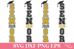 Senior 2026 Vertical SVG Cut File | 2026 Graduation SVG Product Image 3