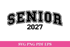 Senior 2027 Arched SVG Cut File Product Image 1