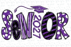 Senior 2027 png Senior class of 2027 Graduation sublamation Product Image 1