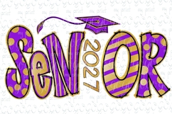Senior 2027 png Senior class of 2027 Graduation sublamation Product Image 1