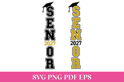 Senior 2027 Vertical SVG Cut File Product Image 1