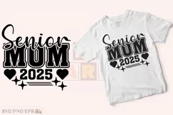 Cheerleader, Senior Cheer Mom 2025 SVG T-shirt Design Product Image 2