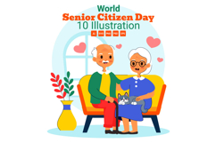 10 World Senior Citizen Day Illustration Product Image 1