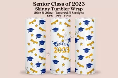 senior class of 2023 skinny tumbler sublimation design for 20oz and 30oz skinny tumbler sublimation wrap