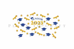 senior class of 2023 starbucks 16oz hot cup wrap svg presized template for tumbler grande suitable for cricut and silhouette