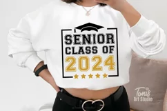 Senior Class Of 2024 SVG PNG, Graduation Cap Svg, Cut Files Product Image 1
