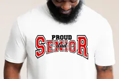 Proud senior dad svg, Fourth year student dad graduation svg Product Image 1