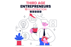 10 Third Age Entrepreneurs Illustration Product Image 1