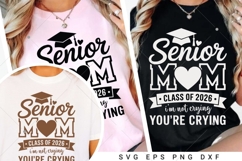 Senior Mom 2026 SVG, Graduation SVG Design,cheer mom,senior Product Image 2