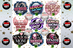 Senior Football Mom 2026 Svg Trendy Png Product Image 3