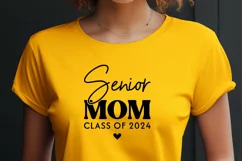 Senior Mom 2024 SVG - Graduation SVG, Class of 2024 Design Product Image 2