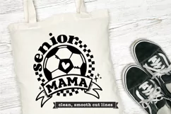 Senior Soccer Mom SVG | Retro Checkered Soccer SVG Product Image 2