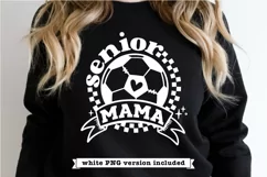Senior Soccer Mom SVG | Retro Checkered Soccer SVG Product Image 3