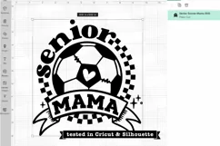 Senior Soccer Mom SVG | Retro Checkered Soccer SVG Product Image 4