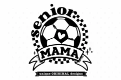 Senior Soccer Mom SVG | Retro Checkered Soccer SVG Product Image 6