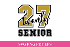 Senior 2027 SVG Cut File for Cricut and Silhouette Product Image 1