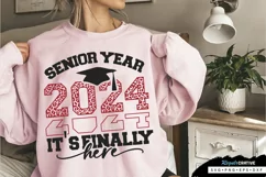 Senior Year 2024 It's Finally SVG, Graduation SVG Design Product Image 1