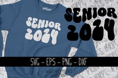 Senior 2024 | Wavey Text SVG Product Image 1