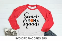 Senior mom squad. Basketball mom. Sports mom. Basketball SVG Product Image 2