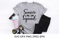 Senior mom squad. Volleyball mom. Sports mom. Volleyball SVG Product Image 2