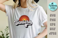 Seniors retro png, graduate sublimation, seniors svg Product Image 1