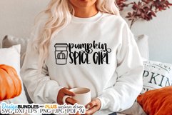 Pumpkin Spice Girl With Cup SVG | Fall Product Image 1