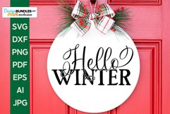 Hello Winter SVG | Christmas / Winter Design Product Image 1