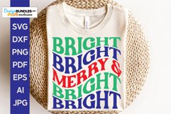 Merry & Bright SVG | Christmas / Winter Design Product Image 1