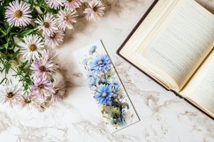 Floral Bookmark, September Bookmark, Aster Flowers Bookmark Product Image 3
