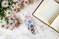 Floral Bookmark, September Bookmark, Aster Flowers Bookmark Product Image 5