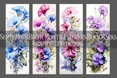 Floral Bookmark, September Bookmark, Morning Glory Bookmark Product Image 1